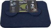 Isagi StayPut 6 stuks donkerblauwe anti-slip Placemats en Onderzetters