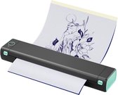 Bol.com Draadloze printer - Printer - Tattoo stencil printer - Foto printer - Mini printer - Bluetooth - Thermische printer - Mo... aanbieding