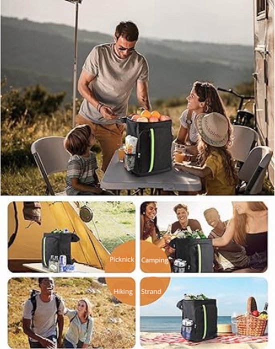 Sac à dos réfrigérant 30 litres - Sac à dos thermique - Sac à dos Cooler - Sac à dos réfrigérant - avec décapsuleur - Porte-bouteille