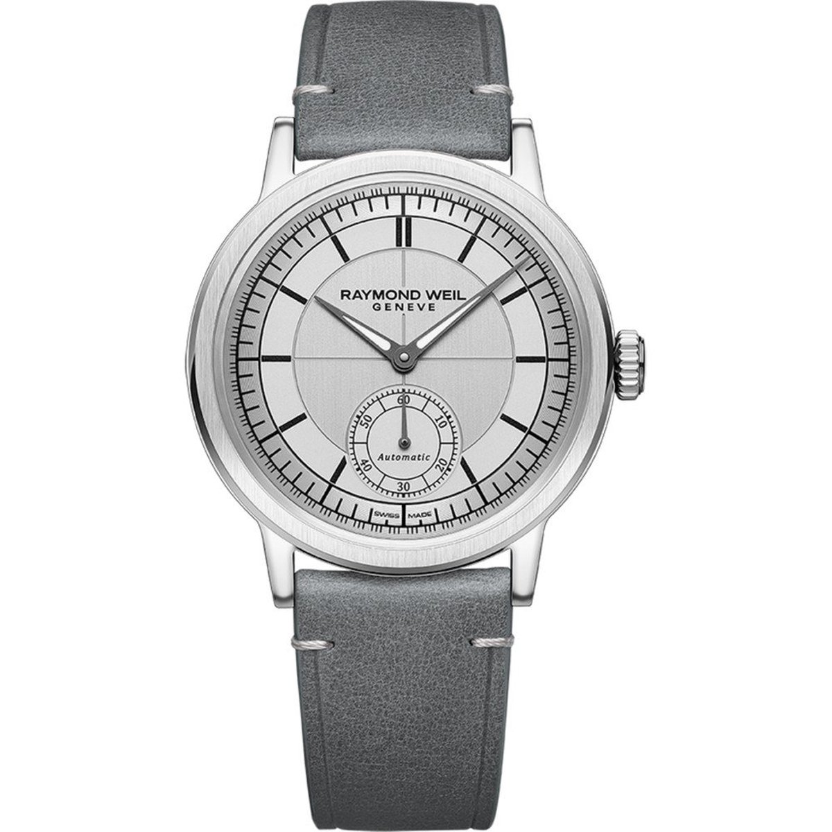 Raymond Weil Millesime 2930-STC-65001 Horloge - Leer - Grijs - Ø 39.5 mm