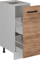 Vicco Armoire à pharmacie R- Line, Chêne puissant or/ Wit, 30 cm sans plan de travail