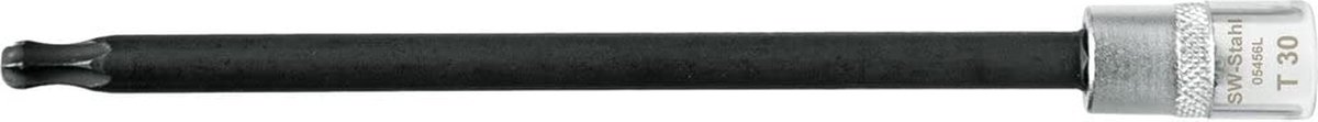 SW-Stahl 05456L schroevendraaierbit, 1/4", T-profiel, T30, met kogelkopschroevendraaierbit voor Torx I zeskantinzet