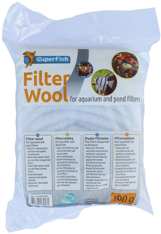 Superfish filterwatten wit - 100 gr