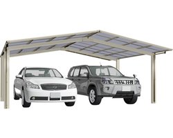 Ximax - 76121 - Aluminium Carport Linea Type 60 M inox look
