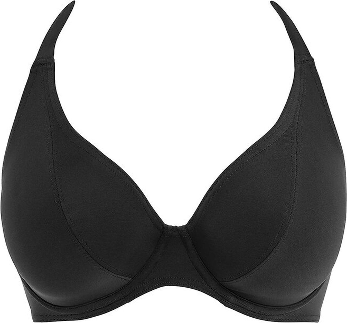 Freya Jewel Cove Halter Bikinitop Effen Zwart Maat 65J