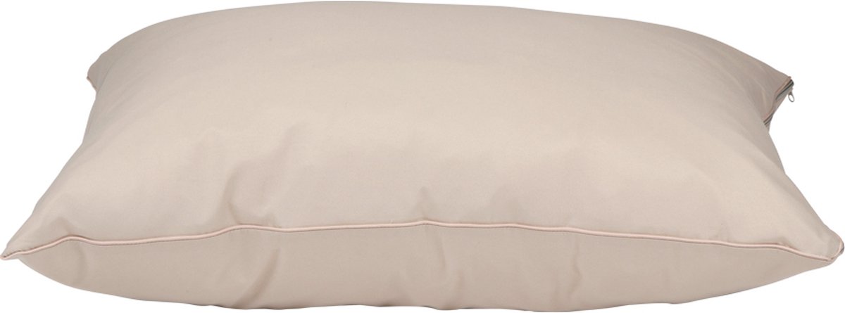 maxxpro Hondenkussen Maat S - Comfortabel Hondenbed Kleine Honden - Benchkussen voor Binnen - Honden Bed 60 x 80 x 15 cm - Duurzaam en Makkelijk Wasbaar - Beige