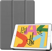 Cazy tablet Hoes geschikt voor iPad 9e generatie (2021) 10.2 inch / 8e generatie (2020) 10.2 inch / 7e generatie (2019) 10.2 inch - TriFold Bookcase - Grijs