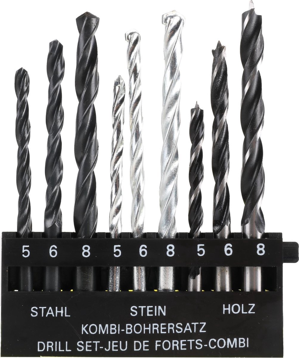Benson borenset - steenboren - houtboren - metaalboren 5 / 6 /8 mm