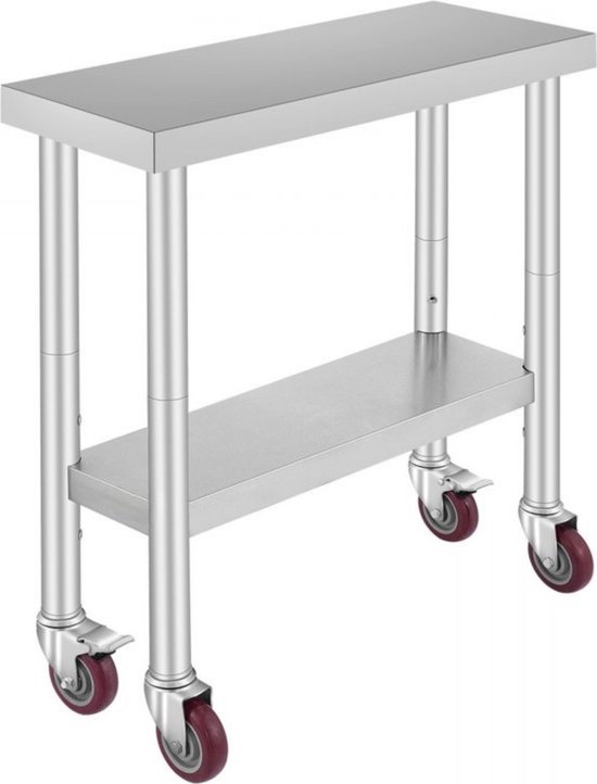 Table De Travail En Acier Inoxydable 120 X 60 X 85 Cm Cuisine Professionnel 16 0002503 87296199