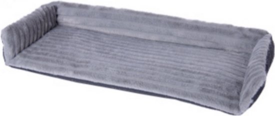 Petlando Vensterbank kussen met rand - kleur stonegrey grijs Rows