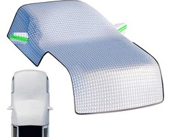 Comnox - Autosneeuwscherm Voorruit - XXL 230x250cm - Vorstbescherming Winter - Zonnebrandcrème Zomer - Reflecterende Veiligheidsstrips - Universele Compatibiliteit