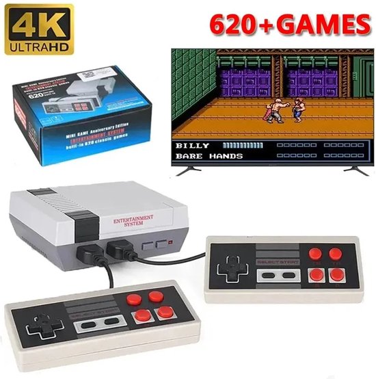 Mini console de jeu rétro - Système de jeu vidéo portable 8 bits avec 620 Jeux Mini console de jeu rétro - Système de jeu vidéo portable 8 bits avec 620 Jeux