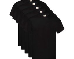 Fruit of the Loom T-shirts Original 5 st XL katoen zwart