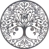 Levensboom | Liefdevol | Metaal | XXL | 60cm - tree of life - metalen wanddecoratie