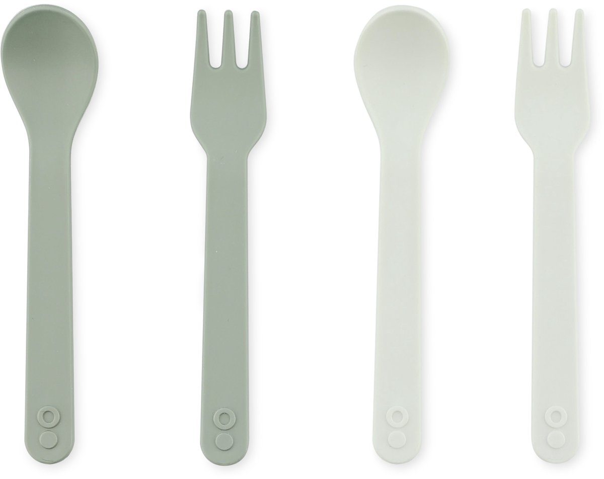 Trixie PLA lepel/vork 2-pack - Olive