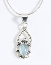 Aquamarijn kralen ketting | Edelsteen sieraden