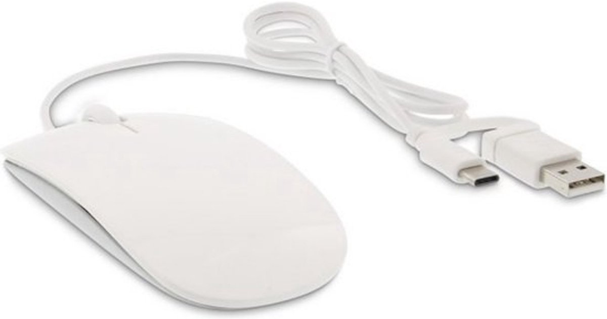 LMP - USB-C & USB Bedrade Muis - Zilver
