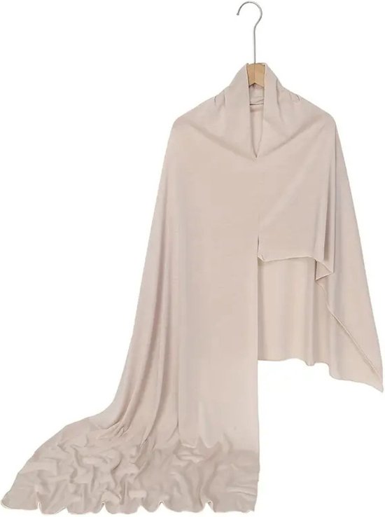Foulard Nivard - Hijab - Femmes - Abaya - Écharpe - Vêtements islamiques - Vêtements musulmans - Alhamdulillah - Beige