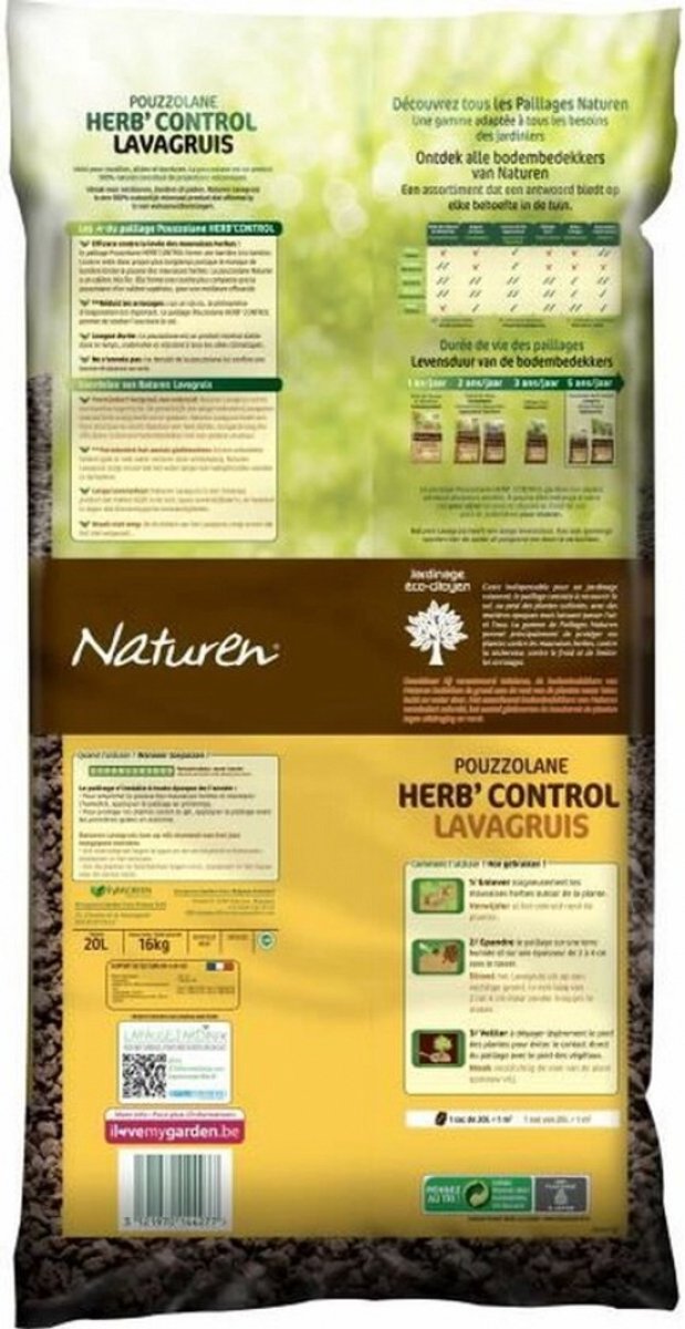 Naturen Herb’Control Lavagruis 20L