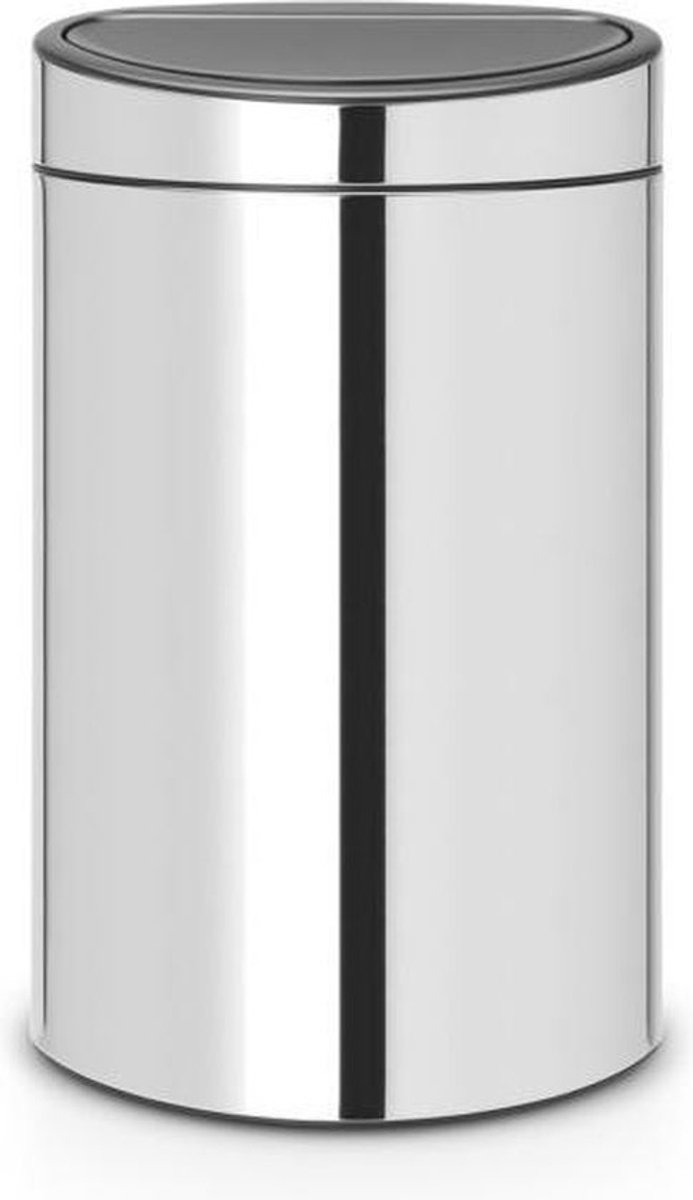 Brabantia Touch Bin Prullenbak - 40 l - Brilliant Steel