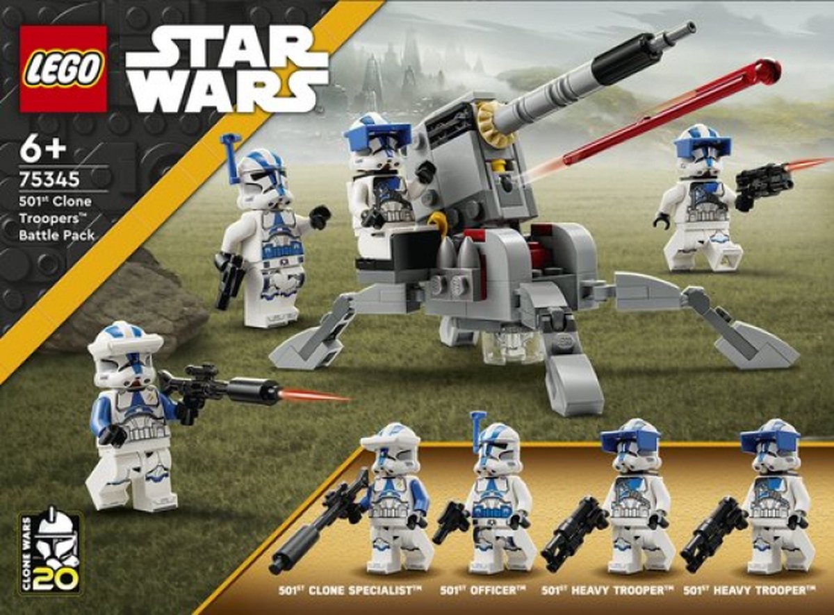 LEGO Star Wars 501st Clone Troopers Battle Pack Bouwbaar Speelgoed met Minifiguren - 75345 — afbeelding 24