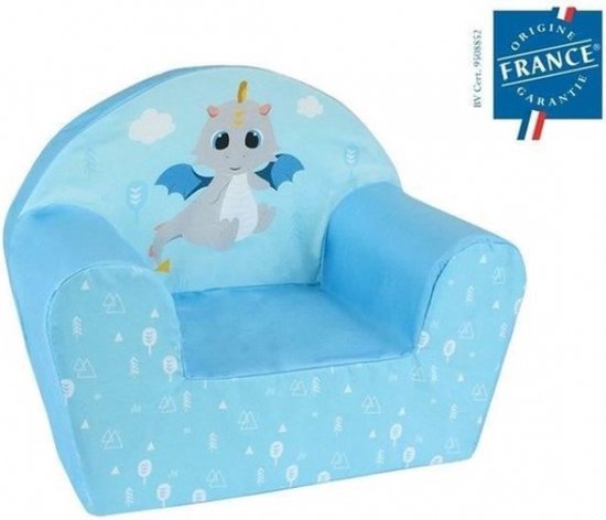 Leon de Draak Fauteuil Blue - 42 x 52 x 33 cm - Polyester van Leon — afbeelding 2