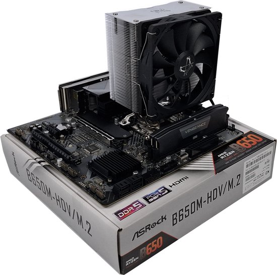 Azerty Upgradekit Asrock 7800X3D – Upgradekit – AMD Ryzen 7 7800X3D – Asrock B650M-HDV/m.2 – 32 GB Corsair 6000 Mhz DDR5