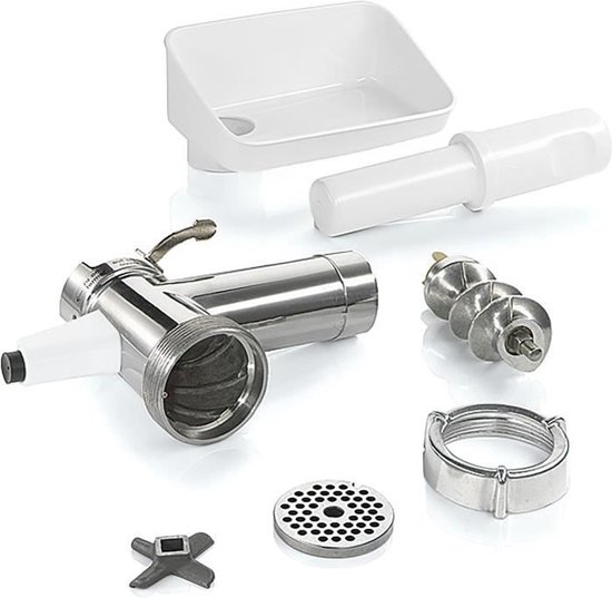 Gehaktmolenaccessoire - BOSCH - MUZS2FWW - Wit - Gesatineerd staal — afbeelding 5