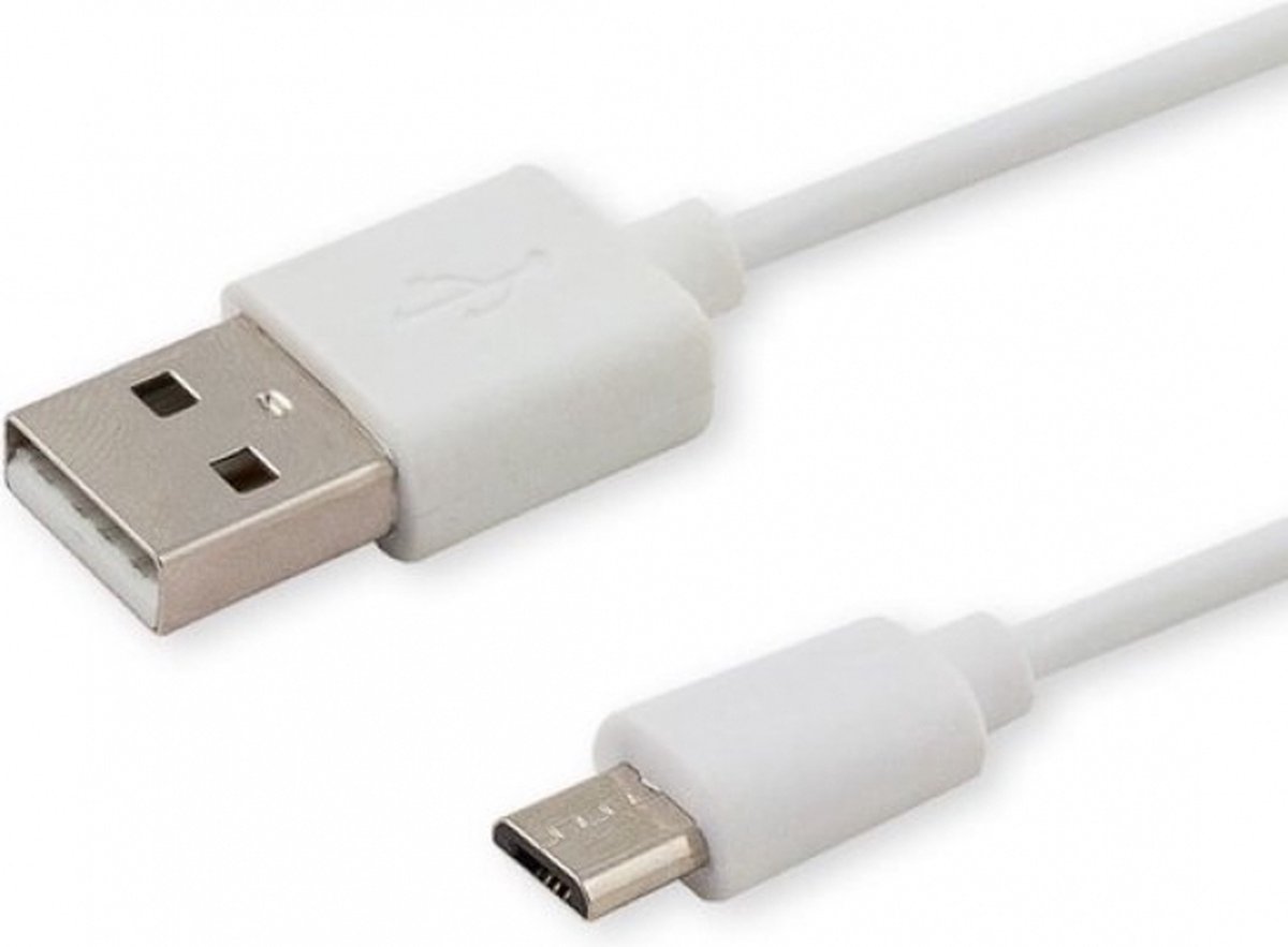 Savio CL-123 USB-kabel USB 2.0 1 m USB A Micro-USB B Wit