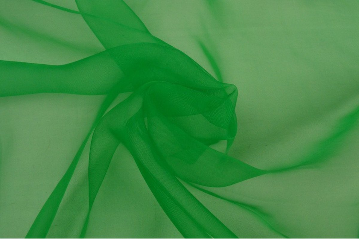 Organza stof - Groen - 1 meter - Per meter - 150cm breed