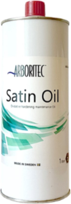 Foto: Arboritec satin oil 1 liter naturel onderhoudsolie voor houten vloer droogtijd 6 uur