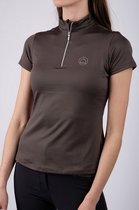 Montar Everly Polo Crystal Logo - maat L - grey