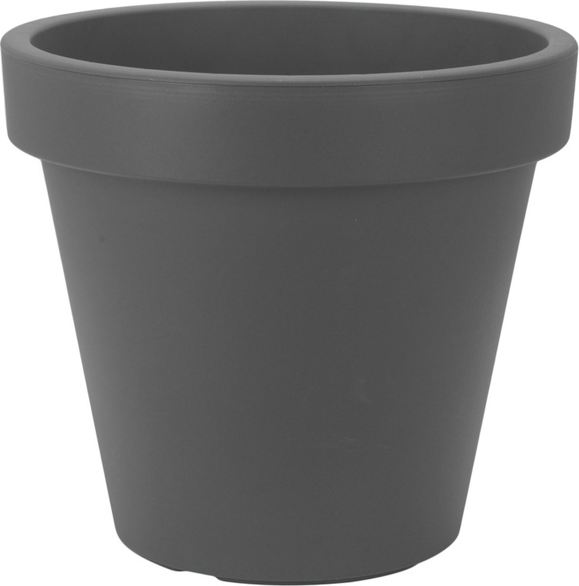 Prosperplast Bloempot/plantenpot voor binnen en buiten - D25 x H23 cm - antraciet - kunststof