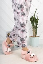 Unisexe - Animal Panduf - Peluche - House shoes - House boots - Taille 40 - Rose