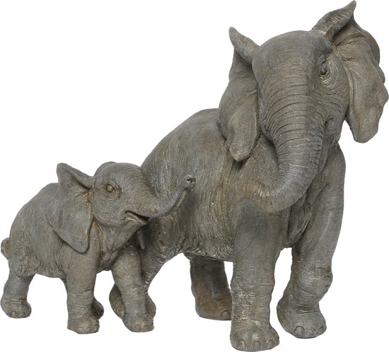 limiet correct Gevaar Decoratieve olifanten set van 2 - 26 cm van Naturn Living | beelden en  figuren | baby... | bol.com