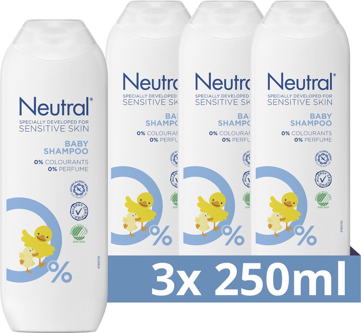 0% Baby Shampoo Parfumvrij - 750 ml - Voordeelverpakking |