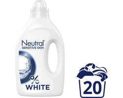 Product afbeelding van Neutral - Vloeibaar Wasmiddel - Witte Was - 1 Liter - 20 wasbeurten