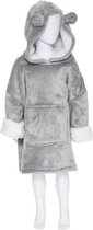 Oodie Kids - Couverture polaire - Plaid avec manches - Couverture à capuche - Blanket- Kids - Grijs