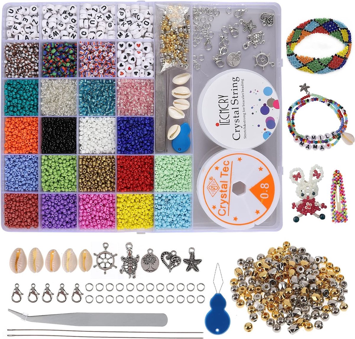 Sieraden maken set – DIY sieraden – voor volwassenen en kinderen – meisjes en vrouwen – DIY jewellery making kit - handgemaakte sieraden