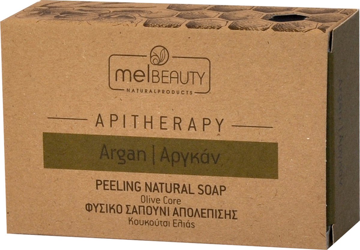 MelBeauty Peeling Honey and Olive Oil Soap with Argan and Olive Core 85gr. | Olijfolie