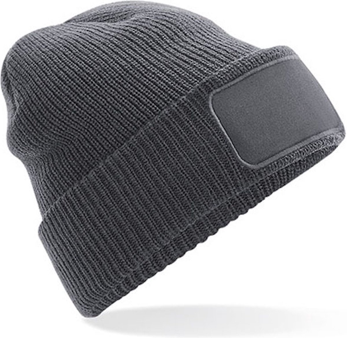 Beechfield 'Thinsulate™ Patch Beanie' Grijs