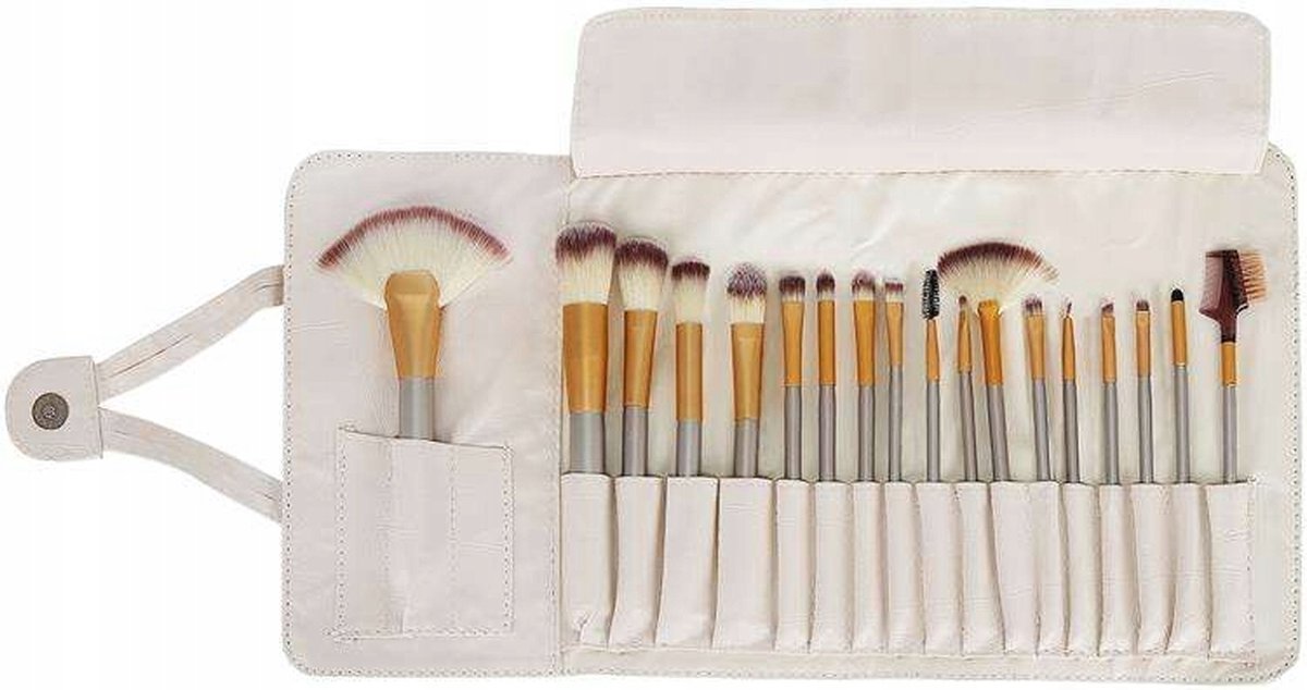 Makeup Kwasten Set Professionele Kwasten 18delig met Tasje