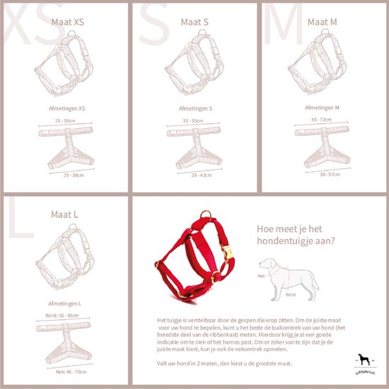 Hondentuig Forza maat XXL (83-112cm