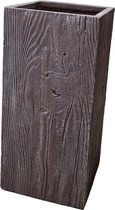 Plantenbak Fiberclay vierkant Galant 34x34x70 cm Wood | Galant wood