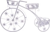 presentatie fiets driewieler metaal voor bloempotten tuin huwelijk communie decoratie versiering knutsel party hanger