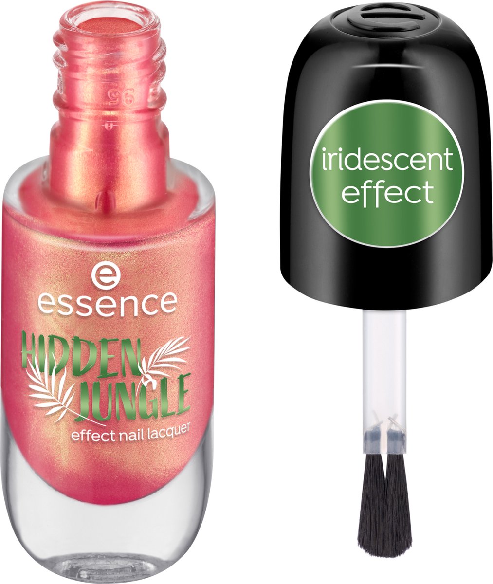 Goedkoopste Essence HIDDEN JUNGLE nagellak 8 ml Roze Metallic