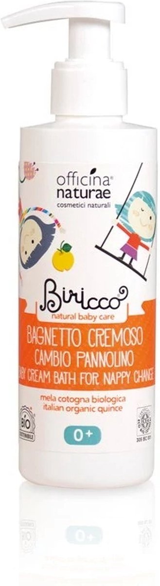 Goedkoopste Biologische Baby Badcrème voor de Luierverschoning - 200 ml Biricco met bio kweepeer en calendula