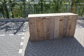 Balie “Roma basic” van Gebruikt steigerhout – Steigerhouten bar – Toog van hout – 200cm