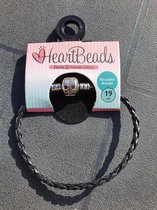 Heartbeads armband metaal 15cm zonder bedels