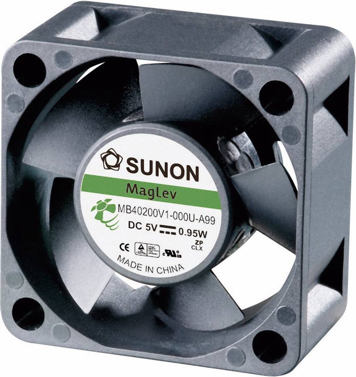 Sunon MB40200V2-0000-A99 Axiaalventilator 5 V/DC 13.08 m³/h (l x b x h) 40 x 40 x 20 mm